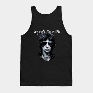 Jeff Beck No. 10: Legends Never Die, Rest In Peace 1944 - 2023 (RIP) on a Dark Background Tank Top